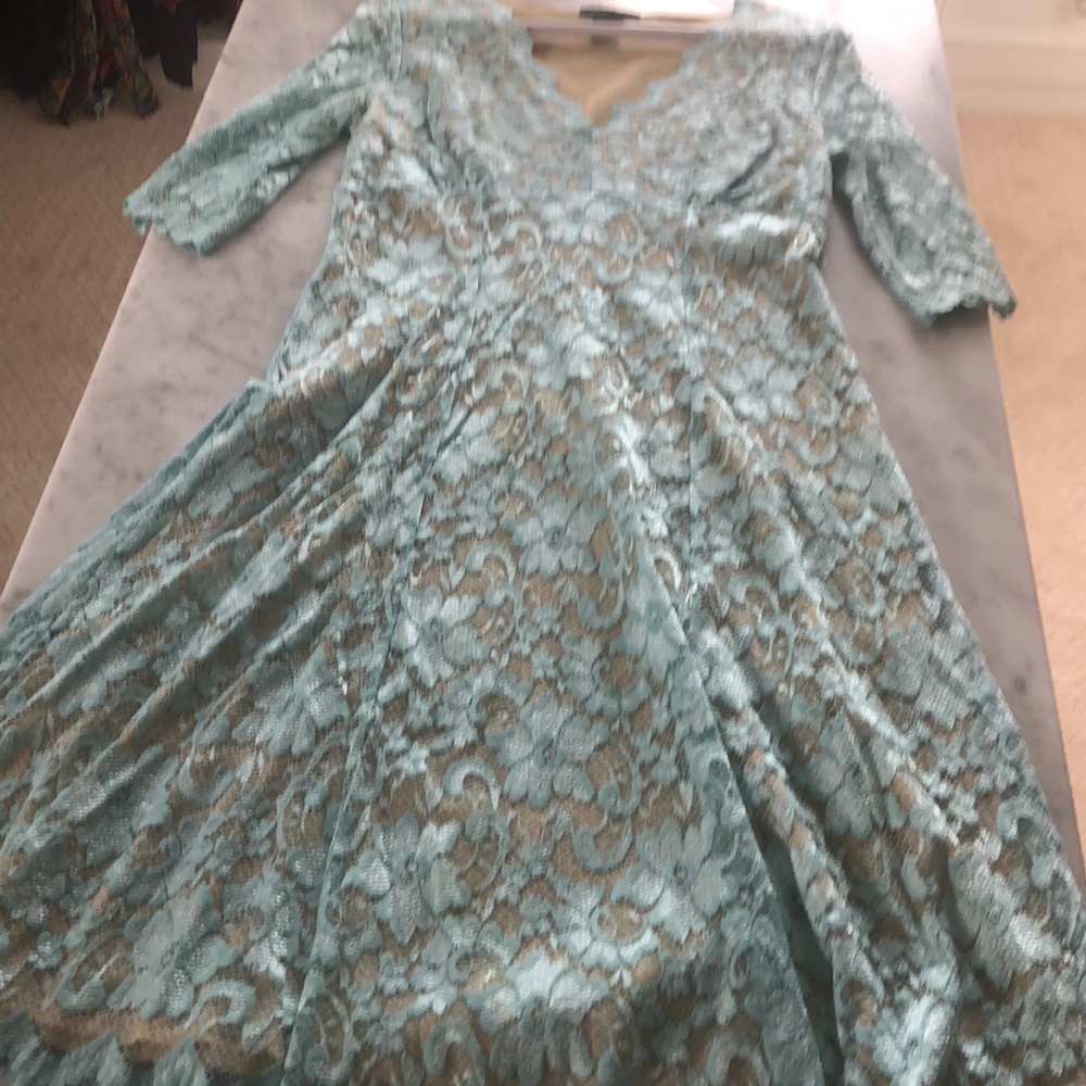 Beautiful blue lace BCBG dress